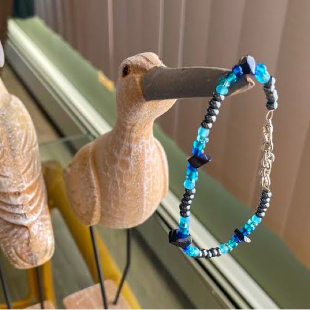 💙Blue Goldstone Unisex Bracelet🖤